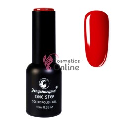 Oja semipermanenta FSM, ONE STEP Color UV/LED 10ml Cod 012 Corai Red